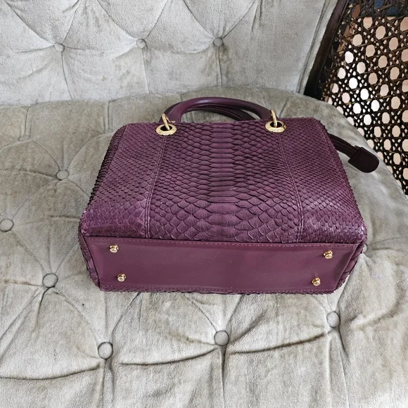 Authentic python skin handbag - Picture 12 of 12